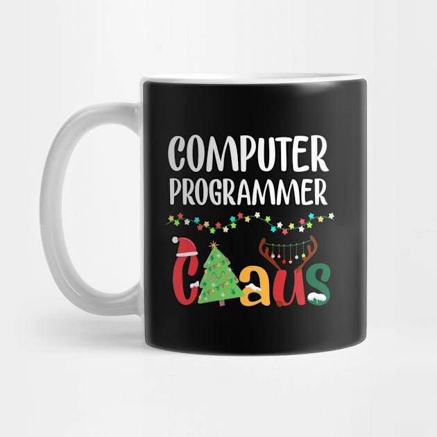 Computer Programmer Claus Santa Costume Funny Christmas Xmas by salizhonpczxtee